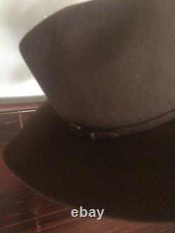 Men's Serratelli 4x Beaver Felt Western Cowboy Hat Chocolate USA Sz 71/8