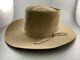 Men's Vintage Stetson 5x Beaver Xxxxx Cowboy Hat Beige- Size 7 3/8