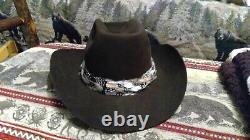 Mens Brown Knox Cowboy Hat size 7 1/8