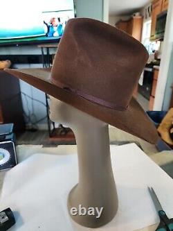 Mens PETERS BROS Shady Oak 7X Beaver Cattlemans Western Cowboy Hat Size 7