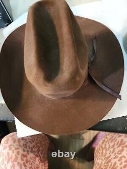 Mens PETERS BROS Shady Oak 7X Beaver Cattlemans Western Cowboy Hat Size 7