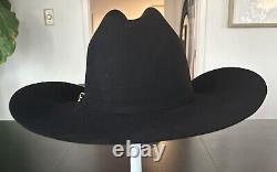 Mens Serratelli Cowboy Hat 6 5/8 6X Beaver W Hard Shell Carrying Case 4 Brim