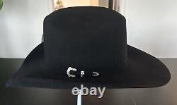 Mens Serratelli Cowboy Hat 6 5/8 6X Beaver W Hard Shell Carrying Case 4 Brim