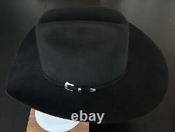 Mens Serratelli Cowboy Hat 6 5/8 6X Beaver W Hard Shell Carrying Case 4 Brim