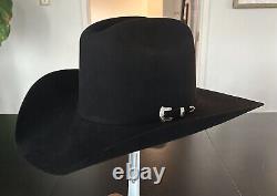 Mens Serratelli Cowboy Hat 6 5/8 6X Beaver W Hard Shell Carrying Case 4 Brim