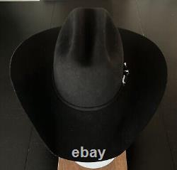 Mens Serratelli Cowboy Hat 6 5/8 6X Beaver W Hard Shell Carrying Case 4 Brim