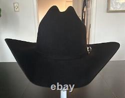 Mens Serratelli Cowboy Hat 6 5/8 6X Beaver W Hard Shell Carrying Case 4 Brim