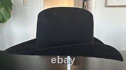 Mens Serratelli Cowboy Hat 6 5/8 6X Beaver W Hard Shell Carrying Case 4 Brim