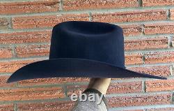 Mint Custom Made $500+ Az-tex 7x Beaver Rancher Western Black Hat 7 1/8