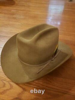 Mint Vintage John B. Stetson Hat 4X Beaver Size 7 1/4 Acorn Color
