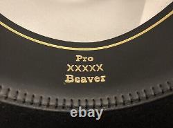 NEW 5X Black Beaver Western Cowboy Hat BAILEY 55 (Size 6-3/4) in Orig. BOX