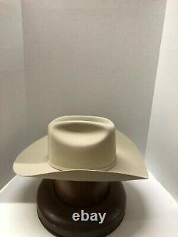 NEW Stetson Cowboy Hat 100X Beaver Silverbelly Fur EL PRESIDENTE G. E. +Hard Case