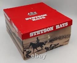 NEW Stetson Cowboy Hat 4 X Beaver Black 6-3/4 = 54 In Original Box Never Worn