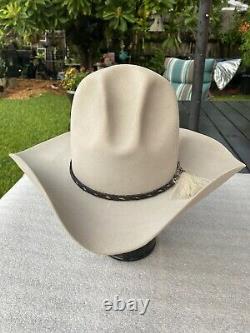 NEW Vintage 70s Resistol GUS Quigley 7X BEAVER SilverBelly 7-1/4 HORSEHAIR BAND