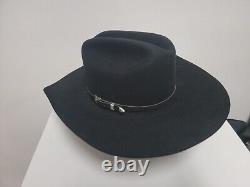 NEW Vintage JOHN B. STETSON Stetsonian 5X Beaver Cowboy Men's Hat 7 1/8 Black