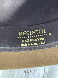 NEW with Box! RESISTOL Self Conforming XXX Beaver Hat 6 7/8 Brown Cowboy Western