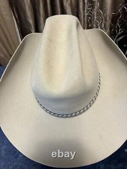 New Vintage Stetson 5X Beaver 6 3/4 Long Oval Braided Cowboy Hat Original Box