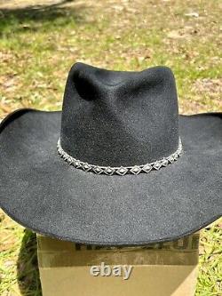 O'Farrell Hat Co Custom Made 100% Pure Beaver Bakck Cowboy Hat 6 7/8 Tear Drop