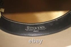 PRISTINE vintage beige 4X BEAVER COWBOY HAT Stevens Western CLEAN men size 7