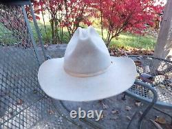 RAND Billings, MT Used Cowboy Hat 7 3/8 Rands Dark Silver/ Tan