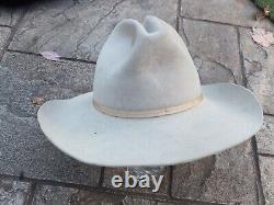 RAND Billings, MT Used Cowboy Hat 7 3/8 Rands Dark Silver/ Tan