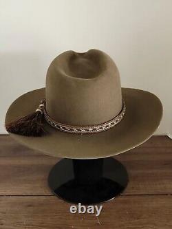 RAND'S CUSTOM Brown 8X BEAVER COWBOY HAT Montana Please Read for Size Details