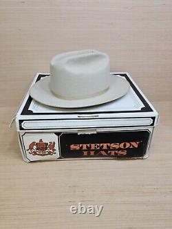 RARE Vintage Hat Tan John B Stetson Company 4X Beaver The Open Road 7 56