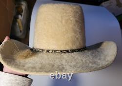 RARE Vintage RAND'S Custom 15X LONG HAIR BEAVER Cowboy Hat Size 7