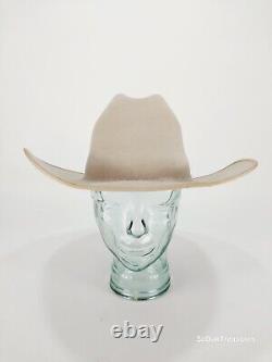 RCC 10X Beaver Cowboy Western Hat 7 3/8 Silver Yellowstone Vintage