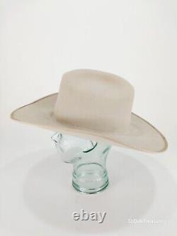 RCC 10X Beaver Cowboy Western Hat 7 3/8 Silver Yellowstone Vintage