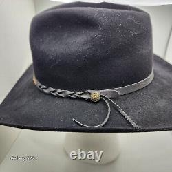 RCC Western Stores USA cowboy hat Sz 7 1/8 4XXXX BEAVER QUALITY Leather hatband