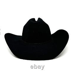 RESISTOL 3X Genuine Fur Felt Self Conforming Black Cowboy Hat