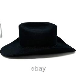 RESISTOL 3X Genuine Fur Felt Self Conforming Black Cowboy Hat