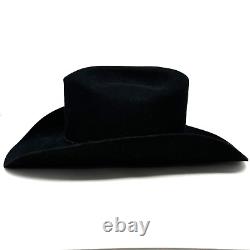 RESISTOL 3X Genuine Fur Felt Self Conforming Black Cowboy Hat