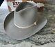 Resistol 4x Beaver Granite Gray Cowboy Hat With Box Size 7 1/8 Sharp