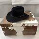 Resistol 4x Beaver Self Conforming Black Cowboy Western Hat Size 6 7/8 With Box