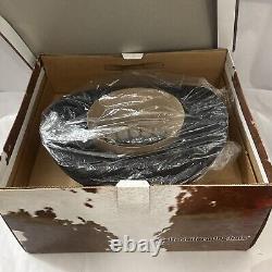 RESISTOL 4X Beaver Self Conforming Black Cowboy Western Hat Size 6 7/8 With Box