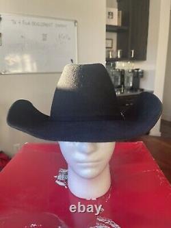 RESISTOL Men's 2X Pageant Wool Felt Cowboy Hat Oval Size 7 1/8