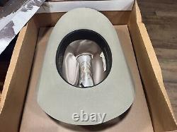 RESISTOL Self Conforming 3X Beaver Silver Belly Hat in Box Size-7 1/8