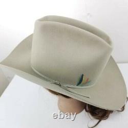 RESISTOL Vintage Cowboy Hand Creased 3X Beaver Tan 7 1/4 western Hat