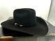 Rodeo King 7x Beaver Quality Cowboy Hat Black Low Rider Sz 7 1/2 Mint