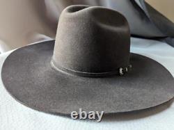 RODEO KING cowboy hat BEAVER 5X chocolate brown 7-5/8 western USA made