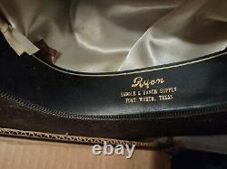 RYON Twenty Five Vintage Beaver Cowboy Hat size 7 1/2 (100% Beaver fur)