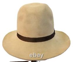 Rare MacLachlan/Mac Lachlan Silverbelly Beaver Fedora Small Cowboy Hat, 7 1/4
