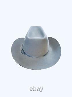 Rare Vintage 4X Beaver Cowboy Hat Gray Size 7 Original Box El Ranchero