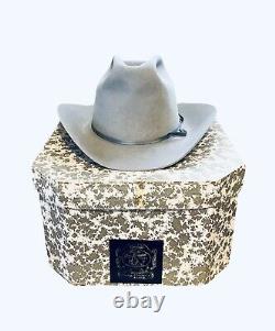 Rare Vintage 4X Beaver Cowboy Hat Gray Size 7 Original Box El Ranchero