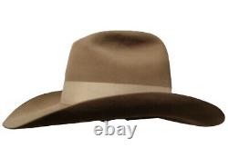 Rare Vintage John B Stetson 8X Doe Color Western/Cowboy Hat Size 7 1/4