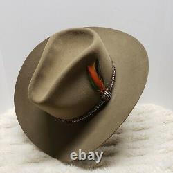 Rare Vintage Stetson Winchester Special Edition Cowboy Hat 7 3/8 3X Beaver