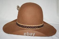 Rare Vtg Ten Gallon Cowboy Hat Hoss Fur Felt Western Rodeo Rockabilly Wild West