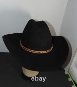 Renegade Bailey Cowboy Western Hat 5x Black Beaver size 7 not resistol stetson